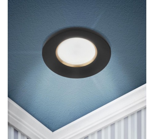 Светильник встраиваемый алюминиевый  KL107 BK/GD MR16 GU5.3 черный золото  Б0061097  ЭРА