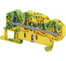 Клемма втычная ZK2,5-PE-4P - Земля - желто-зеленая - 2,5 мм?, 4 зажима  1SNK705152R0000  TE