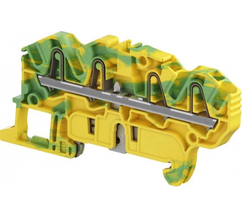 Клемма втычная ZK2,5-PE-4P - Земля - желто-зеленая - 2,5 мм?, 4 зажима  1SNK705152R0000  TE