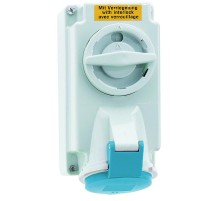 Розетка настенная 16A 3p 230V 6h IP44 170x90 mm 1619 I 1619-Bals I Bals