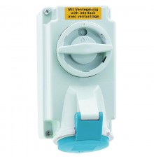 Розетка настенная 16A 3p 230V 6h IP44 170x90 mm 1619 I 1619-Bals I Bals