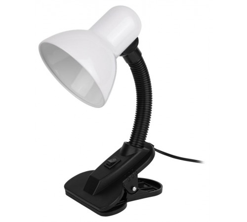 Светильник настольный прищепка N-102 40Вт ЛН/КЛЛ Е27 белый  C0041423  ЭРА