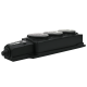 Колодка 3 гнезда 2К+З каучуковая 16А/250В IP44 Чёрная MultiSet  MST4103BK  SE