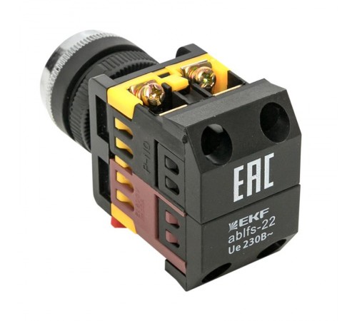 Кнопка ABLFS-22 с подсветкой зеленый NO+NC 230В EKF PROxima  ablfs-22-g  EKF