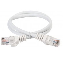 Шнур коммутационный кат.5Е UTP 1м белый  PC08-C5EU-1M-G  GENERICA