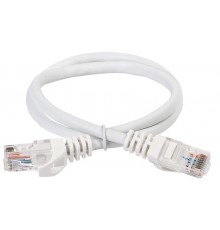 Шнур коммутационный кат.5Е UTP 1м белый  PC08-C5EU-1M-G  GENERICA
