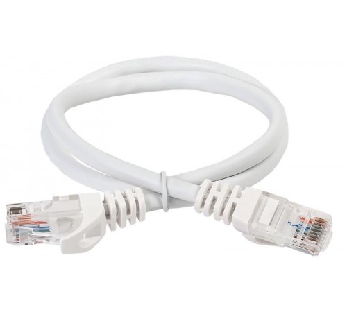 Шнур коммутационный кат.5Е UTP 1м белый  PC08-C5EU-1M-G  GENERICA