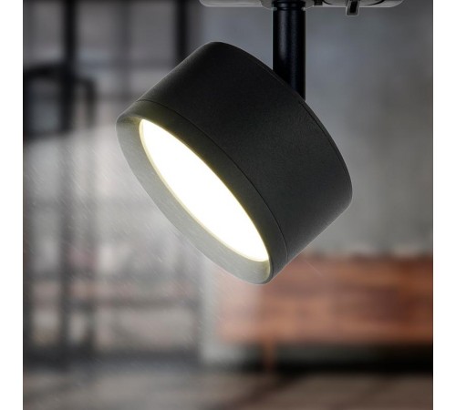 Светильник трековый  TR48 - GX53 BK однофазный под лампу GX53 матовый черный  Б0054159  ЭРА