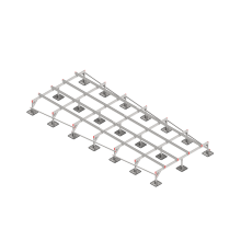 Опорная конструкция для установки оборудования TECHNORAPTOR STEELFOOT 2500х6000  KM-TR-STF-SSEI-2500-6000  КМ - профиль