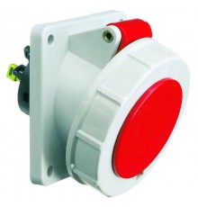 Розетка встраиваемая наклонная 16А 4р 400в 6h IP67 85х85 QC 12814 I 12814-Bals I Bals