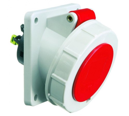 Розетка встраиваемая наклонная 16А 4р 400в 6h IP67 85х85 QC 12814 I 12814-Bals I Bals