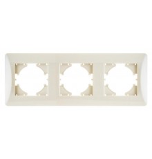 Ugra РАМКА 3-местная,  цвет бежевый.  С1130-003  GUSI Electric