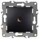 Розетка TV 12-3101-05 одиночная,  антрацит  Б0014709  ЭРА