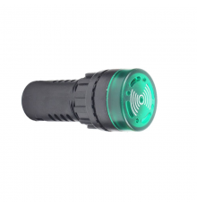 Зуммер с непрерывным сигналом OptiSignal Compact D22 C7-B-B3CL зеленый с подсветкой 24 В AC/DC   362176  КЭАЗ