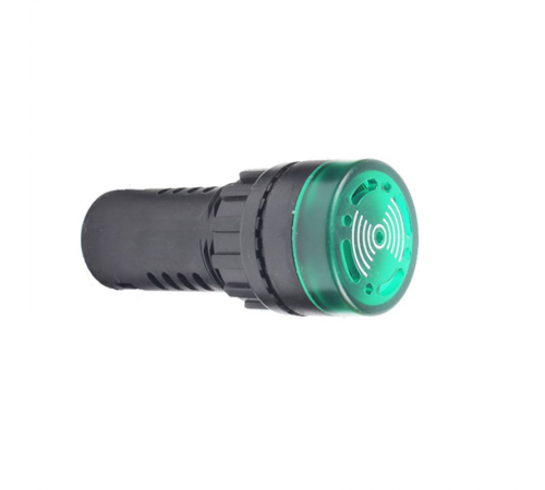 Зуммер с непрерывным сигналом OptiSignal Compact D22 C7-B-B3CL зеленый с подсветкой 24 В AC/DC   362176  КЭАЗ