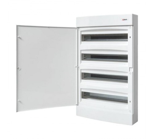 Щит распределительный навесной "Unix" белая дверь 4х18 модулей IP41 EKF PROxima  ux-4x18-nw  EKF