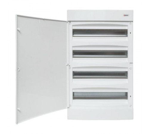 Щит распределительный навесной "Unix" белая дверь 4х18 модулей IP41 EKF PROxima  ux-4x18-nw  EKF