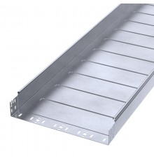 Лоток неперфорированный Профи INOX (AISI 316) 400х80x6000 (1,0 мм) (12 м/уп)  PR16.13693  Промрукав