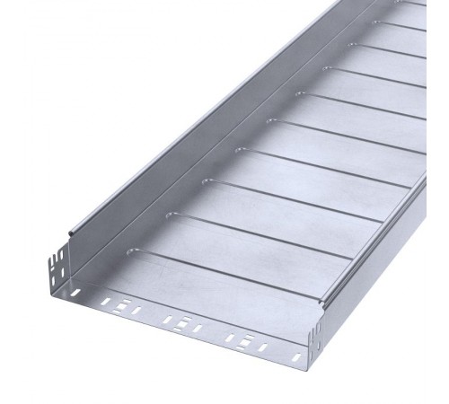 Лоток неперфорированный Профи INOX (AISI 316) 400х80x6000 (1,0 мм) (12 м/уп)  PR16.13693  Промрукав