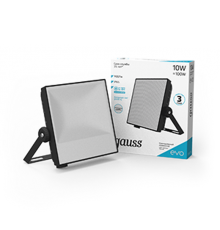 Прожектор светодиодный EVO 10W 900 lm IP65 6500К, IK04, черный 1/30  687511310  Gauss