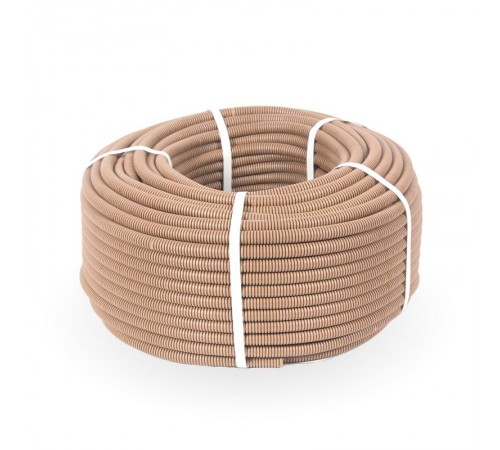 Труба гофрированная ПВХ легкая 350 Н сосна д16 (50 м/уп) с/з   PR01.0043  Промрукав