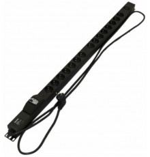 SHE-15SH-1IEC-BF-2.5EU Блок розеток, вертикальный, 15 розеток Schuko, 1 розетка IEC320 C13,  250В, 1040x44.4x44.4мм (ДхШхВ) 396989  Hyperline