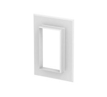 Настенная стыковая рамка кабельного канала Rapid 80 70x130 мм (алюминий,белый) (G-AWAG70130RW)  6278850  OBO Bettermann