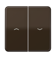 Клавиши для выключателя управления жалюзи 509VU и кнопки 539VU; коричневые  CD595PBR  Jung