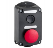 ПКЕ 212-2 У3, 10А, 660В, 2 элемента, чёрный цилиндр и красный гриб, накладной, IP40, пост управления (ЭТ)  ET519069  Электротехник