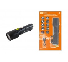 Фонарь автомобильный универс., 6 Вт CREE+3 Вт COB,1x18650 2200 мА*ч, магн., подвес, USB, стропорез,  SQ0350-0058  TDM