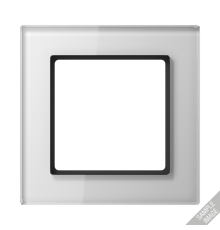 Рамка для вертикальной и горизонтальной установки, 5 постов; стекло; белый; A CREATION  AC585GLWW  Jung