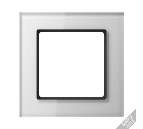 Рамка для вертикальной и горизонтальной установки, 4 поста; стекло; белый; A CREATION  AC584GLWW  Jung