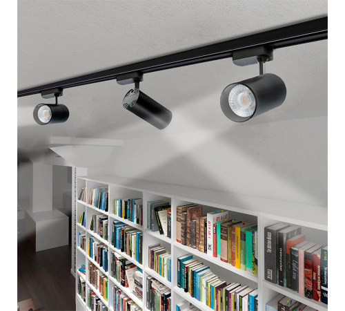 Светильник светодиодный трековый однофазный PTR 0740 40w 3000K 24° BL (чёрный) IP40  .5018648  Jazzway