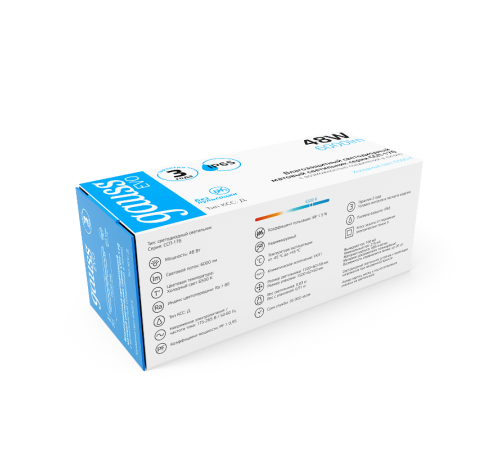 Светильник светодиодный промышленный линейный ССП-176 EVO IP65 1500*76*66 48W 5280lm 6500K мат 1/12  864425348  Gauss