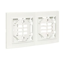 Минск Рамка 2-местная вертикальная белая EKF Basic  ERM-G-312-10  EKF