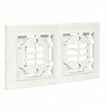Минск Рамка 2-местная вертикальная белая EKF Basic  ERM-G-312-10  EKF
