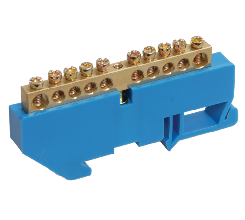 Шина N "ноль" на DIN-изоляторе ШНИ-8х12-4-Д-С  YNN10-812-4D-K07  IEK