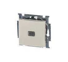 ABB Basic 55 Сл. кость Выключатель 1-клавишный с подсветкой  1012-0-2156   2CKA001012A2156  ABB