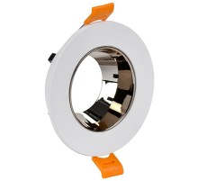 Светильник точечный  4106 встр. поворотн. GU10 белый/шокол. пласт.  LT-UVB0-4106-GU10-1-K30  IEK