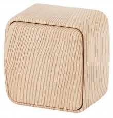 3-101-11 Intro Выключатель, 10А-250В, IP20, ОУ, Polo, сосна  Б0036102  Intro