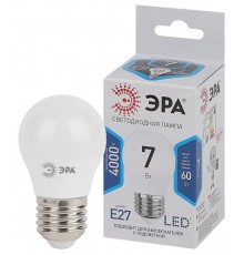 Лампа светодиодная LED 7Вт Е27 220В 4000К smd P45 шар  Б0020554  ЭРА