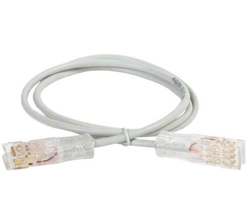 Патч-корд 110-110 2 пары, кат.5Е, 1м, серый  PC01-110-2P1M  ITK