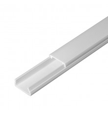 Кабель-канал белый 20х10 (96 м/уп) 2-й замок в п/э  PR03.0049  Промрукав