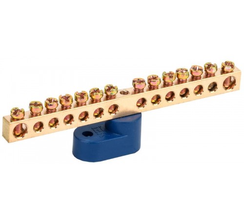 Шина N "ноль" на одном угловом изоляторе ШНИ-6х9-14-У1-С  YNN10-69-14C1-K07  IEK