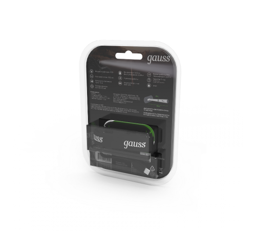 Фонарь налобный GFL408 3W 150lm Li-ion 300mAh LED 1/12/72  GF408  Gauss
