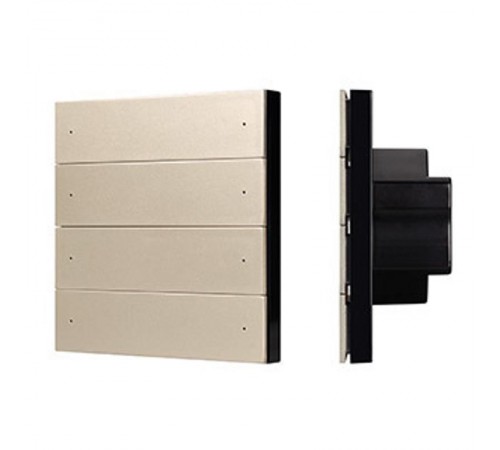 INTELLIGENT ARLIGHT Кнопочная панель SMART-DMX512-801-22-8G-8SC-DIM-IN Gold (230V, 2.4G) (IARL, IP20 Пластик, 5 лет)  039317  Arlight