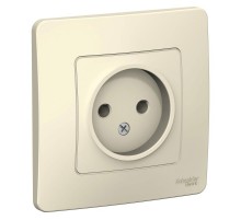 Blanca Молочный С/У Розетка без заземления без шторок 16А, 250В  BLNRS000012  SE