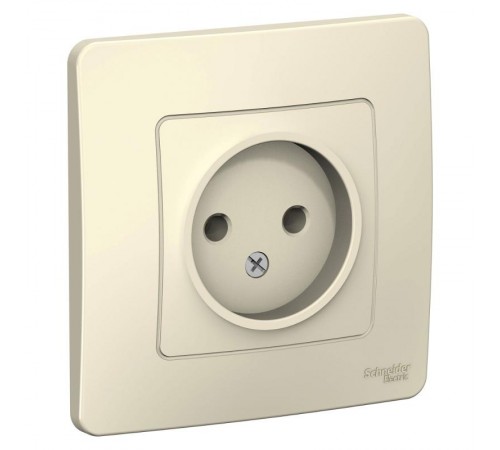 Blanca Молочный С/У Розетка без заземления без шторок 16А, 250В  BLNRS000012  SE