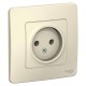 Blanca Молочный С/У Розетка без заземления без шторок 16А, 250В  BLNRS000012  SE