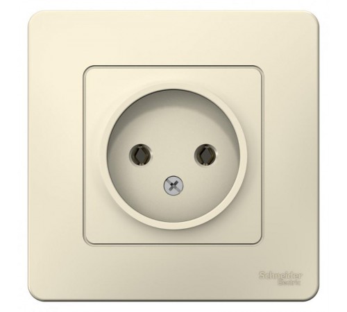 Blanca Молочный С/У Розетка без заземления без шторок 16А, 250В  BLNRS000012  SE